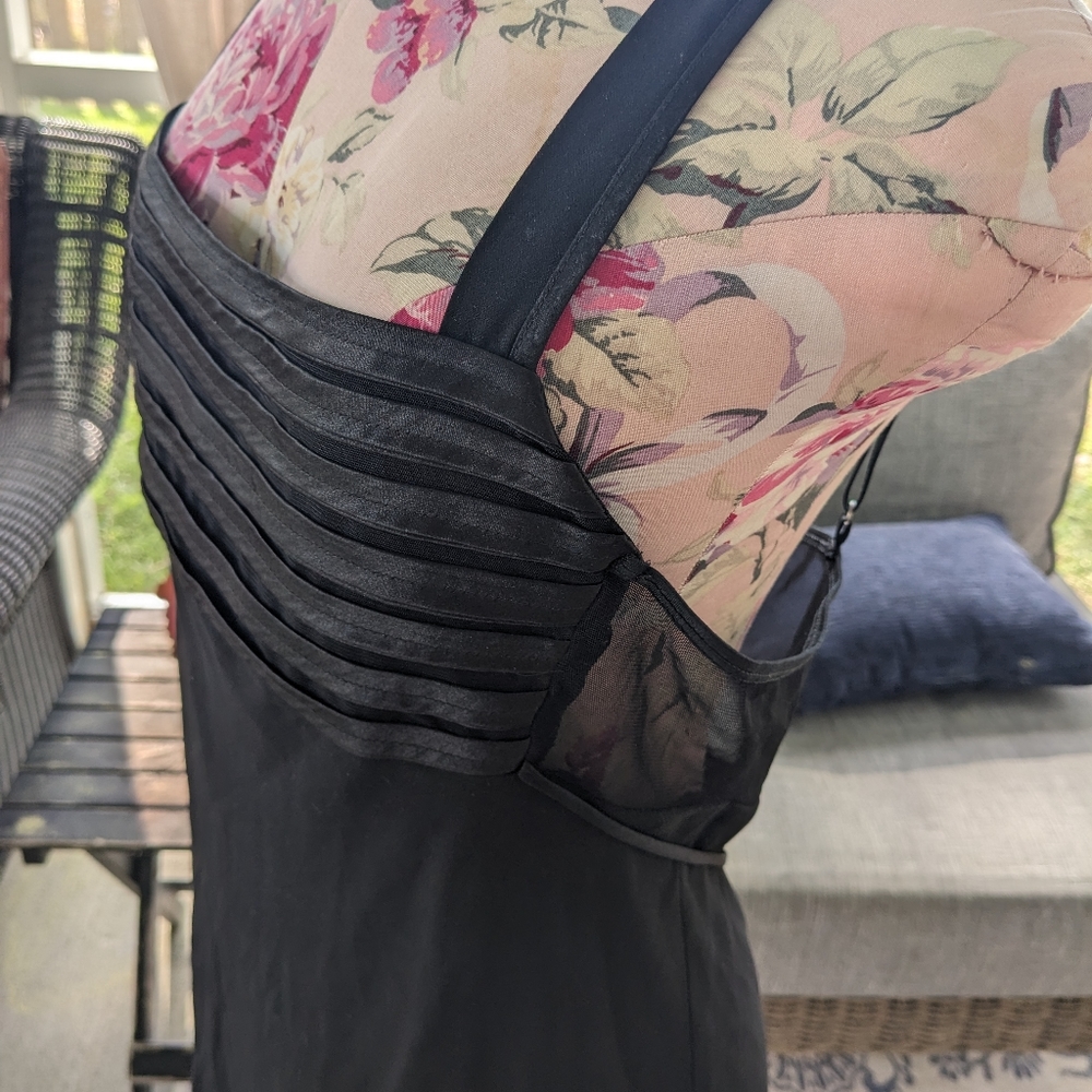 Black Satin Sleep Dress